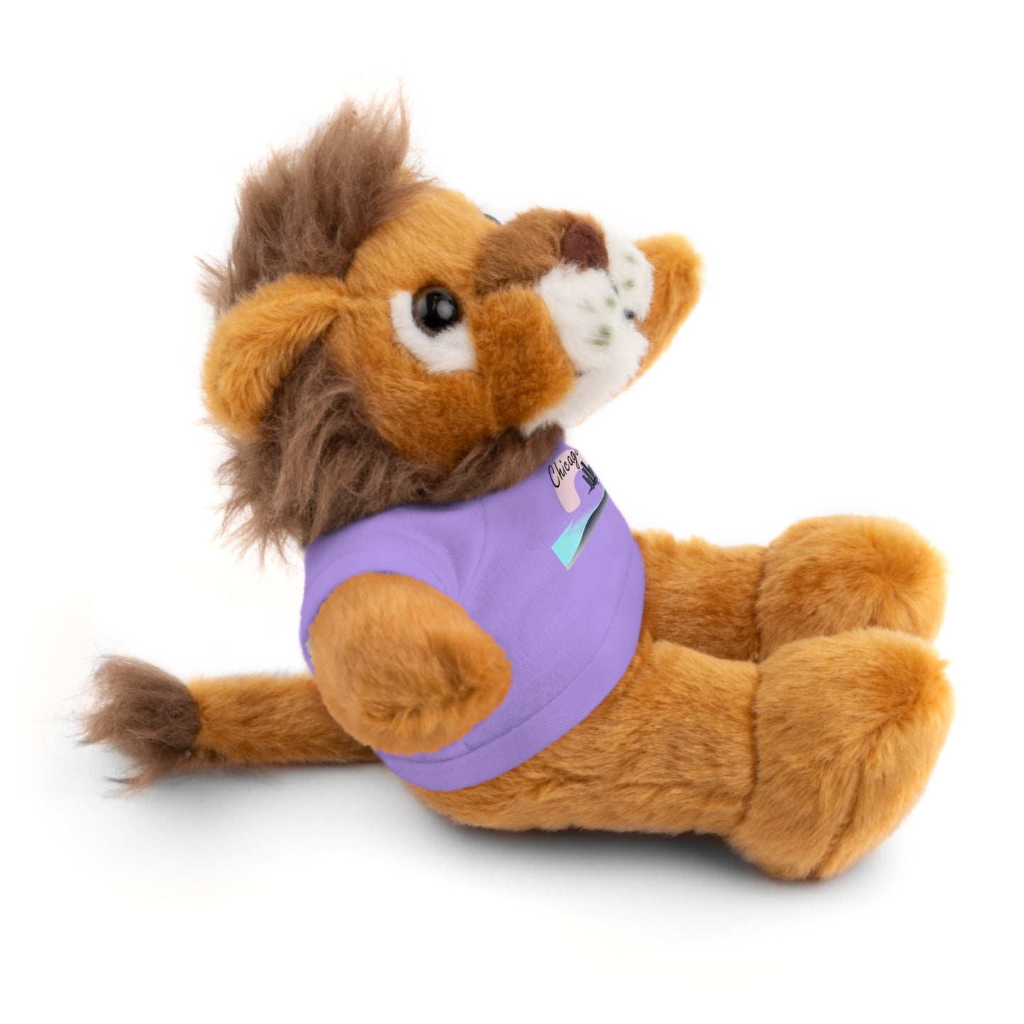 Elegant Chicago Skyline Stuffed Animals with Tee
