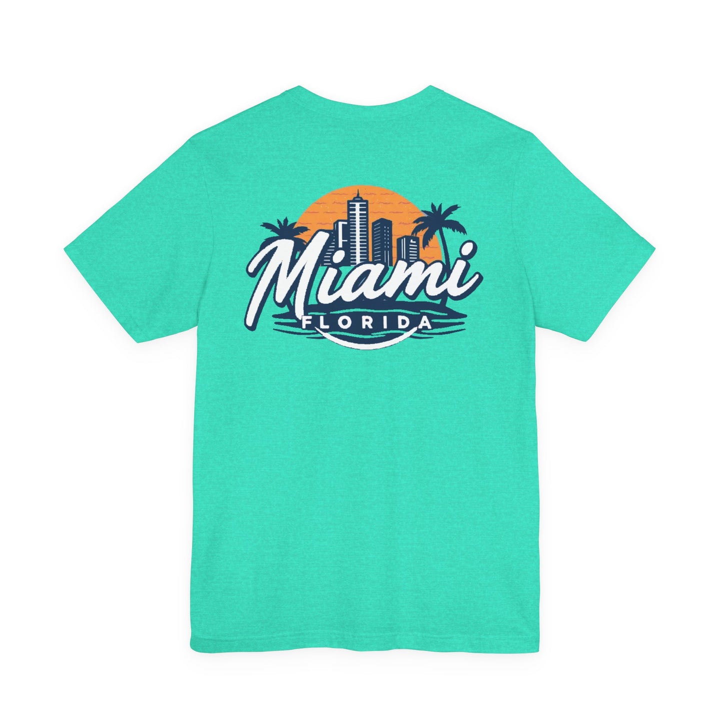 Retro Miami Unisex Jersey Short Sleeve Tee