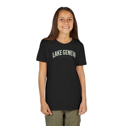 Vintage Lake Geneva Unisex Youth Short Sleeve Tee