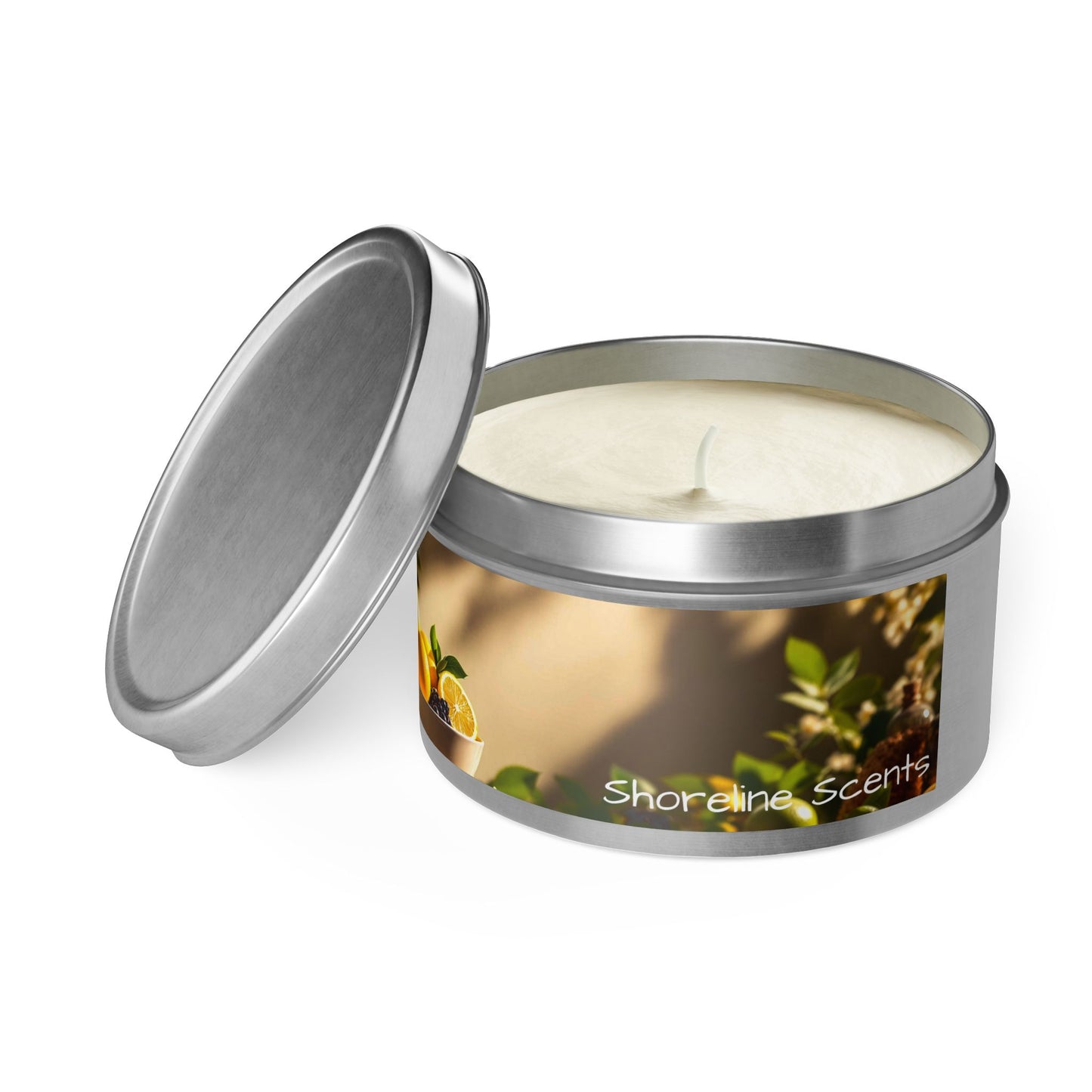 Spa Retreat Scented Rustic Tin Candle