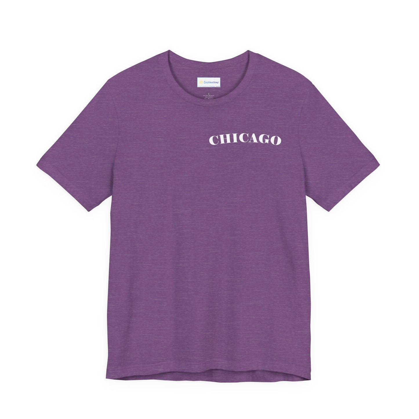 Mystery Noir Chicago Skyline Sunset Unisex Jersey Short Sleeve Tee