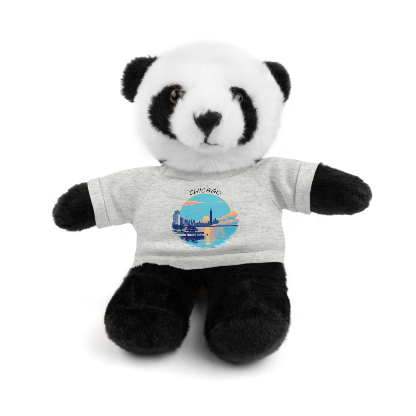 Retro Chicago Sunset Stuffed Animals with Tee