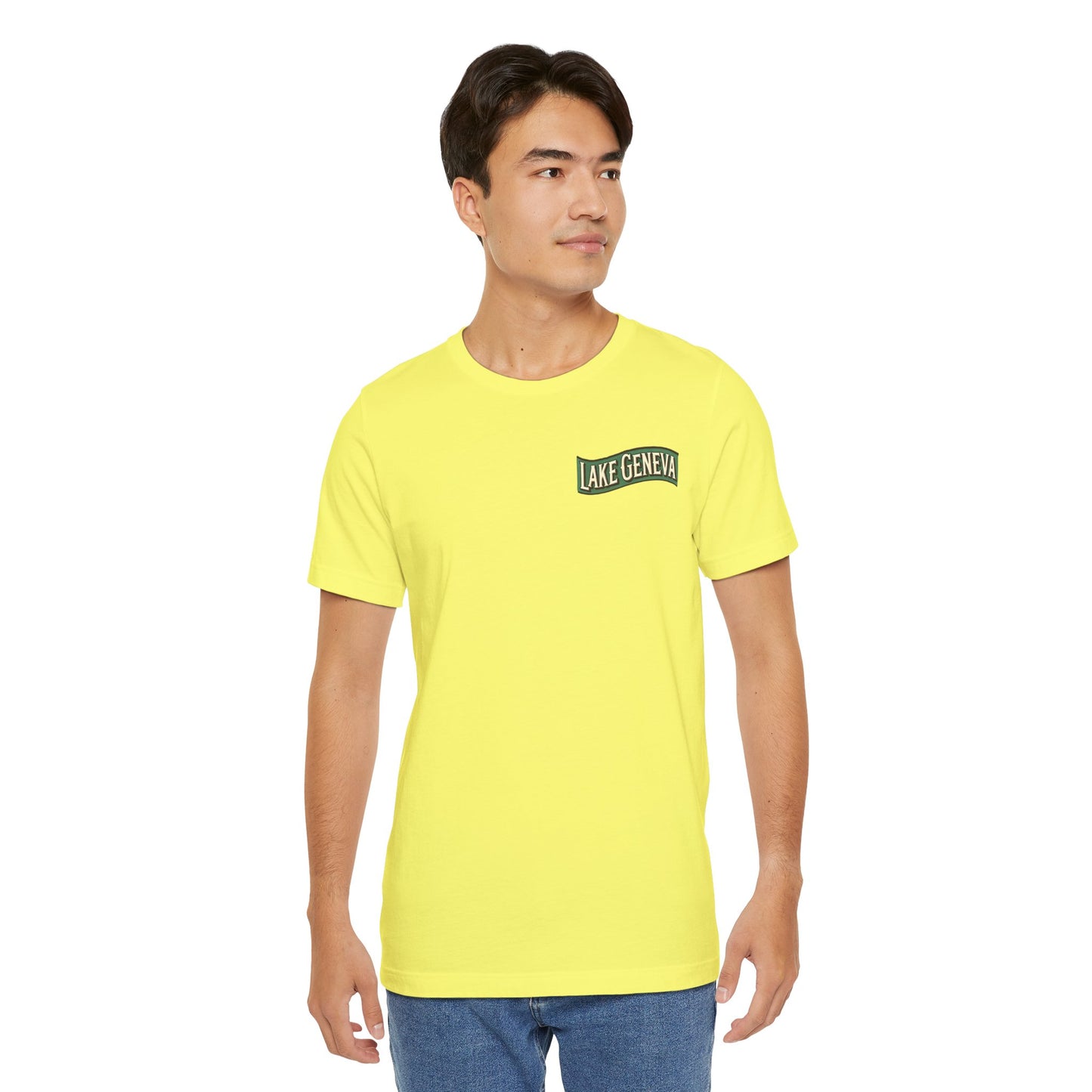 Retro Lake Geneva Unisex Jersey Short Sleeve Tee