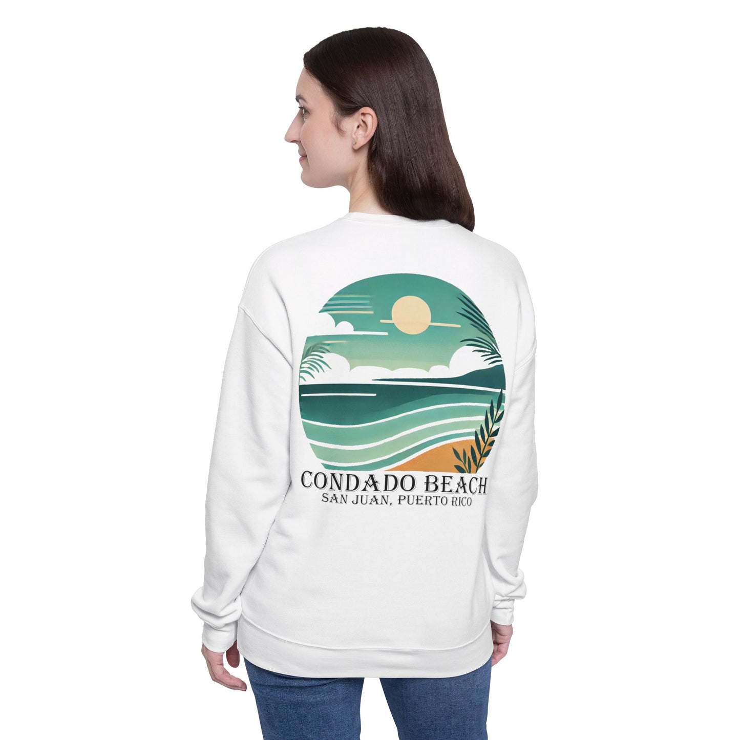 Coastal Vibes Condado Beach Unisex Drop Shoulder Sweatshirt