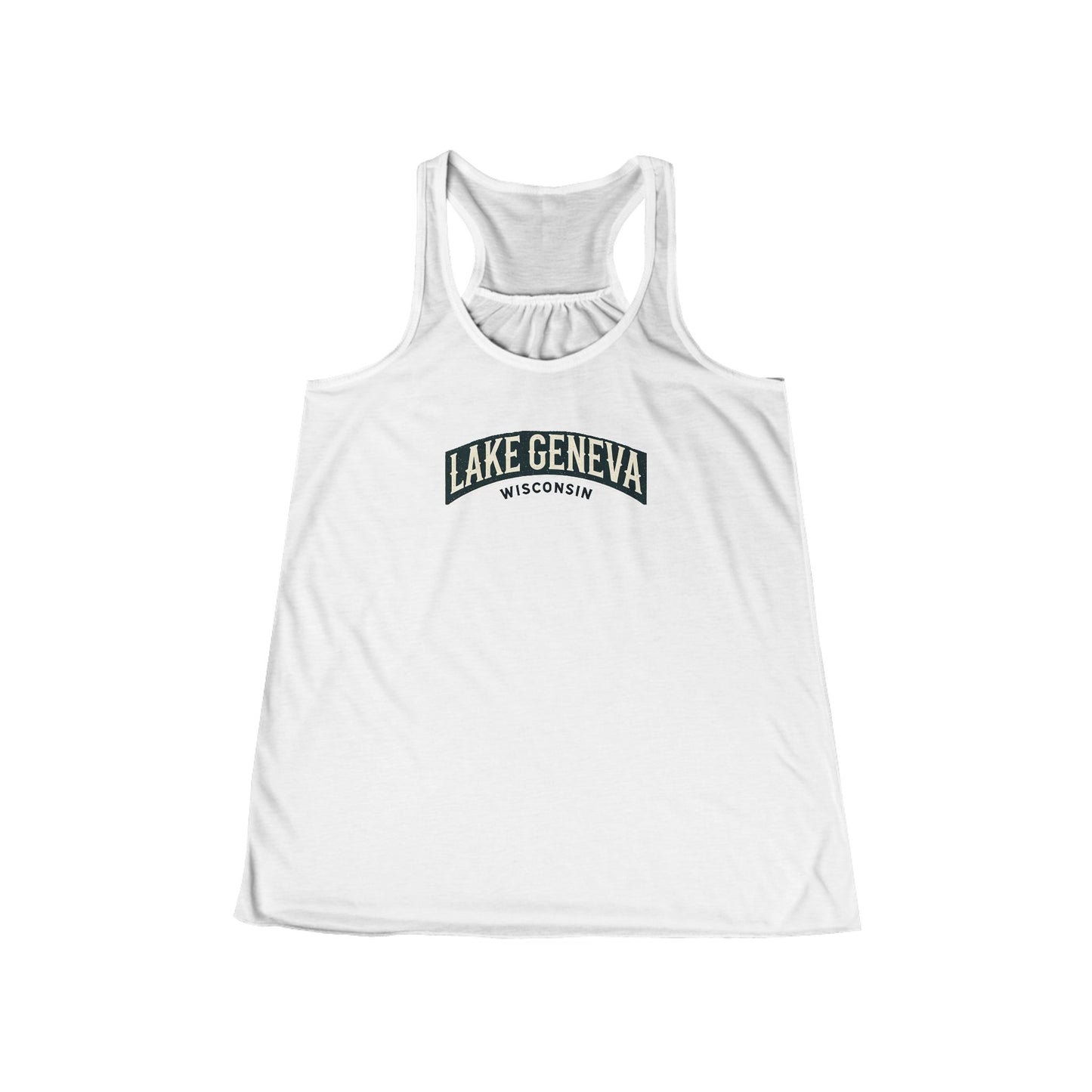 Vintage Lake Geneva Women's Flowy Racerback Tank