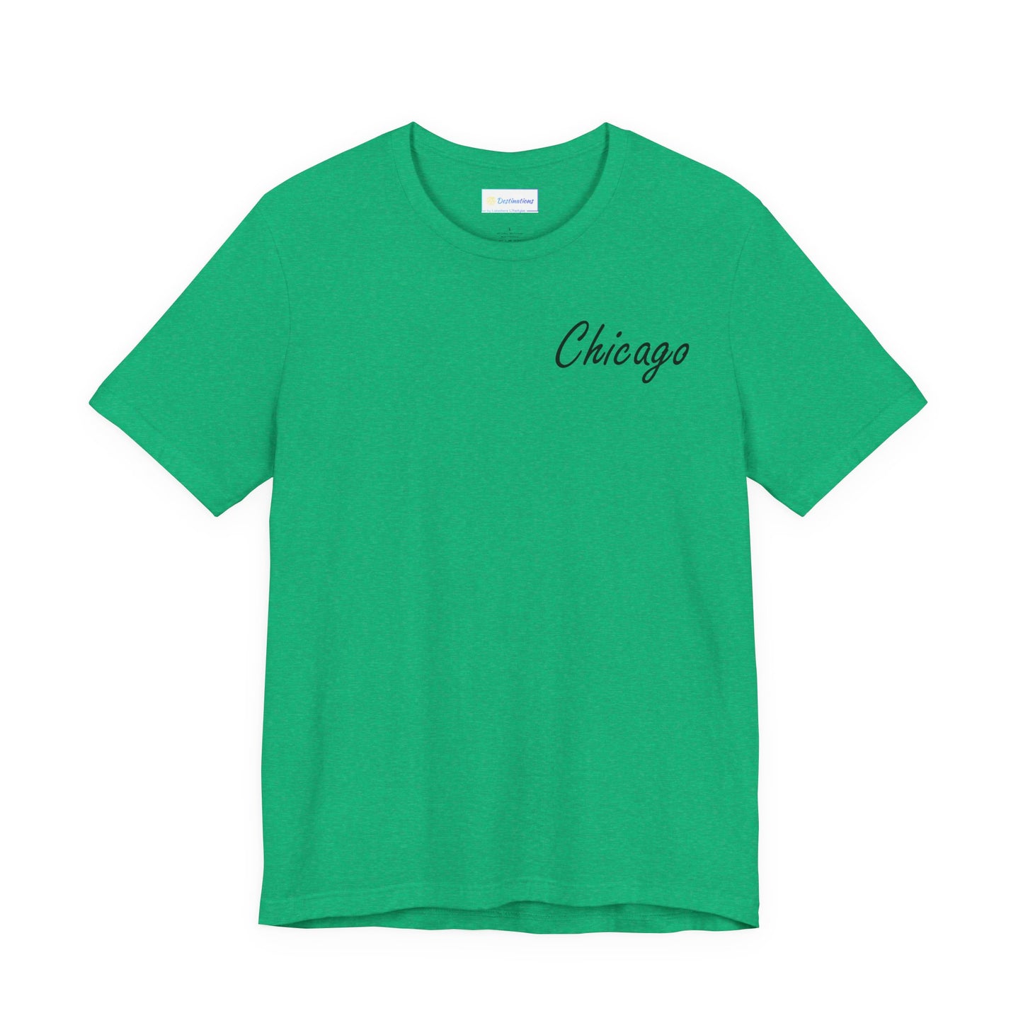 Elegant Chicago Skyline Unisex Jersey Short Sleeve Tee
