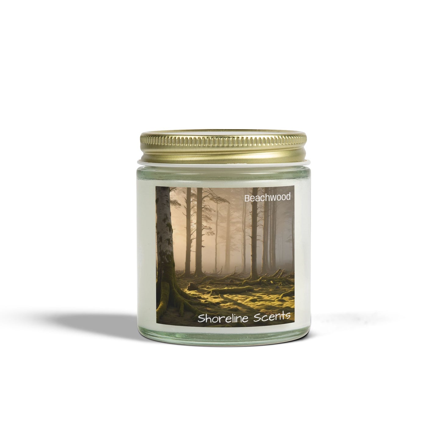 Beachwood Scented Coconut Apricot Wax Candle