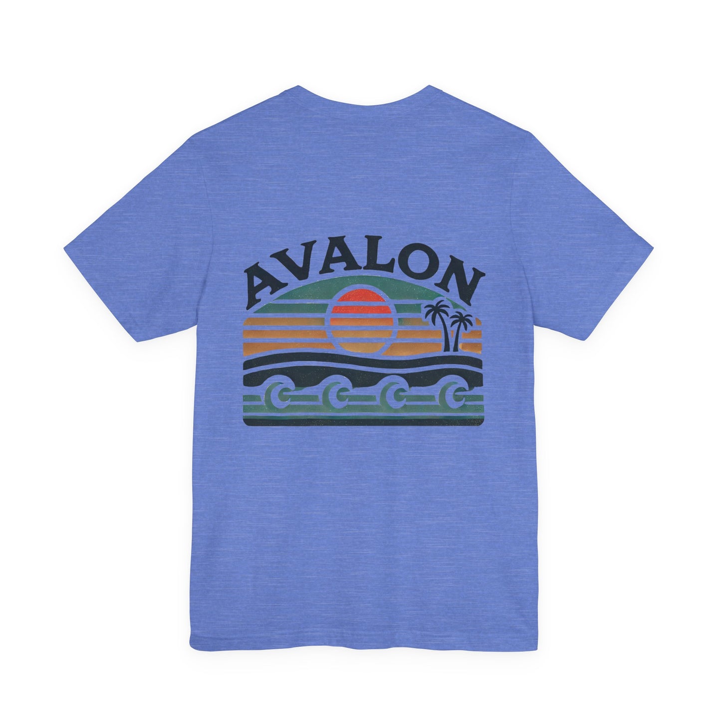 Retro Avalon Sunset Unisex Jersey Tee