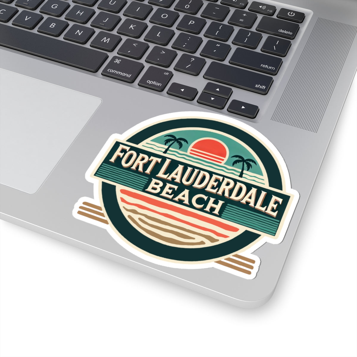 Vintage Fort Lauderdale Kiss-Cut Sticker