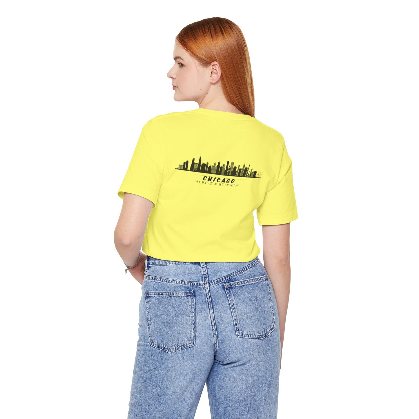 Latitudes Chicago Skyline Unisex Jersey Short Sleeve Tee