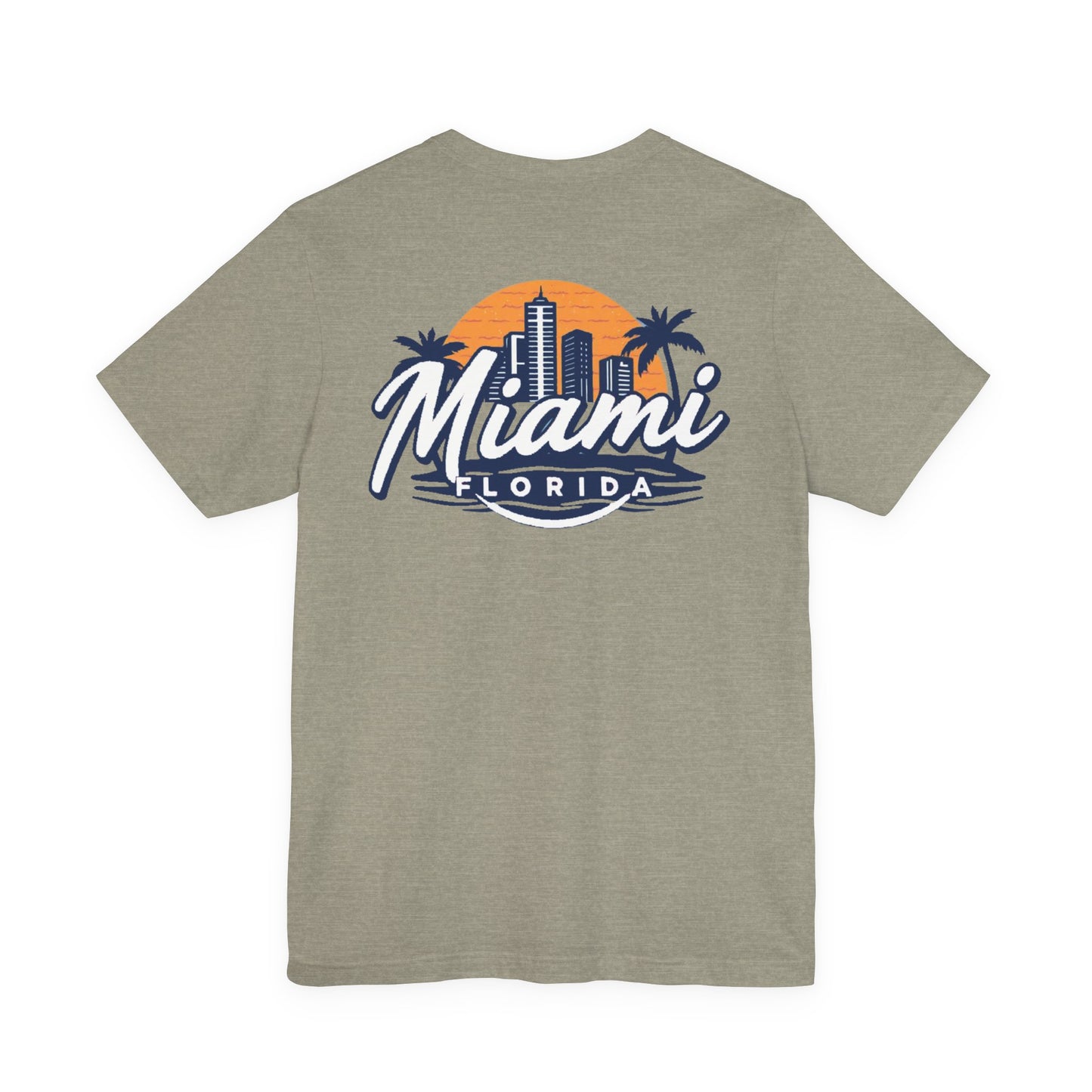 Retro Miami Unisex Jersey Short Sleeve Tee