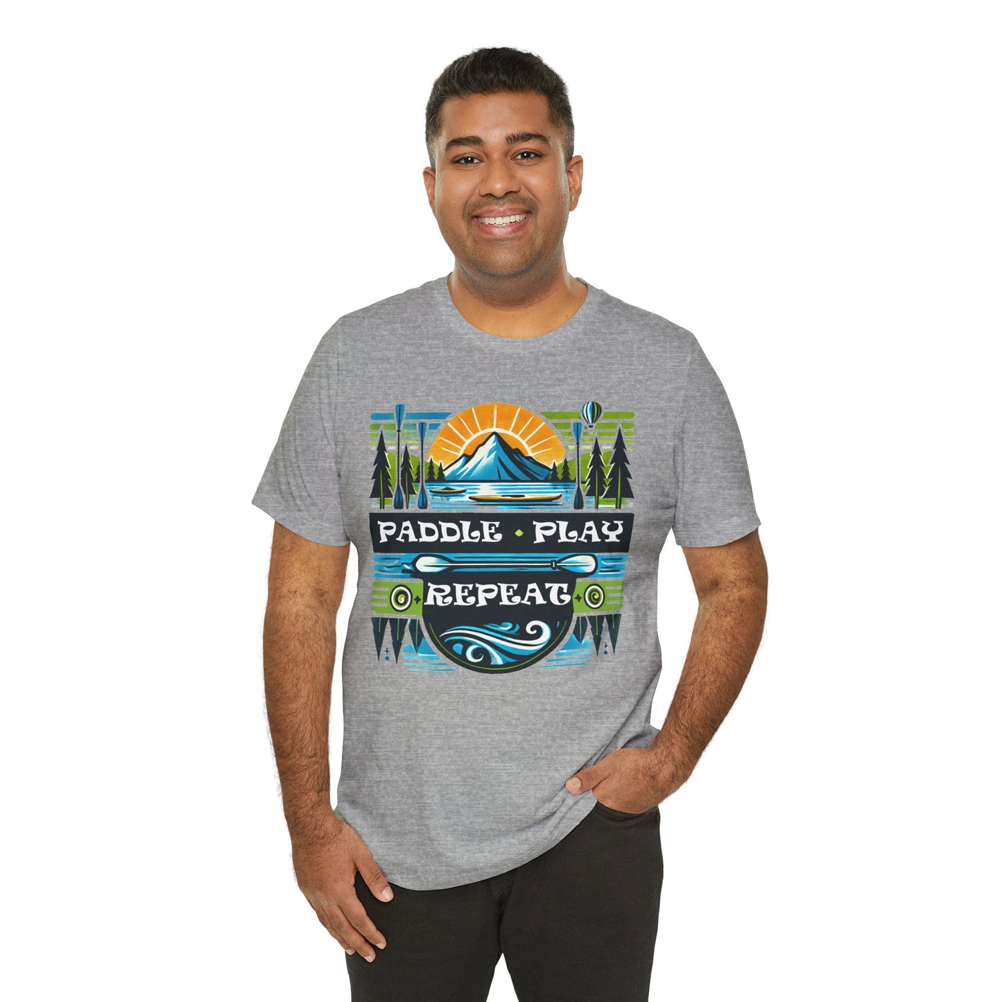 Paddle, Play, Repeat Short Sleeve Tee