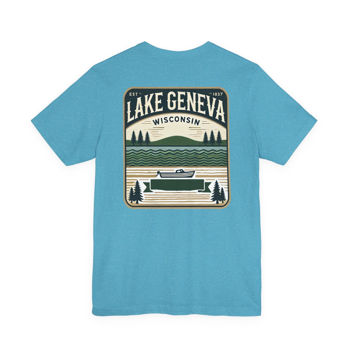 Vintage Lake Geneva Unisex Jersey Short Sleeve Tee