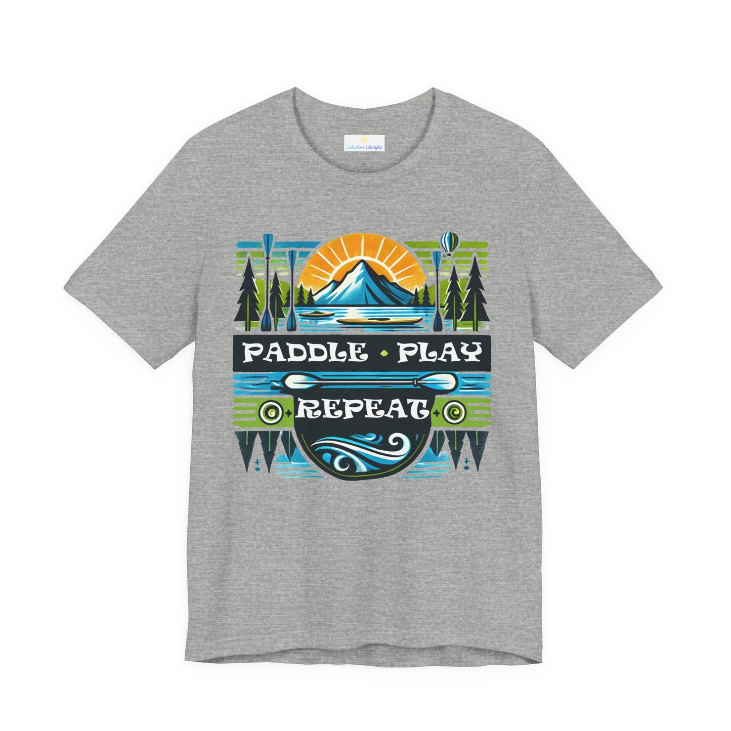 Paddle, Play, Repeat Short Sleeve Tee