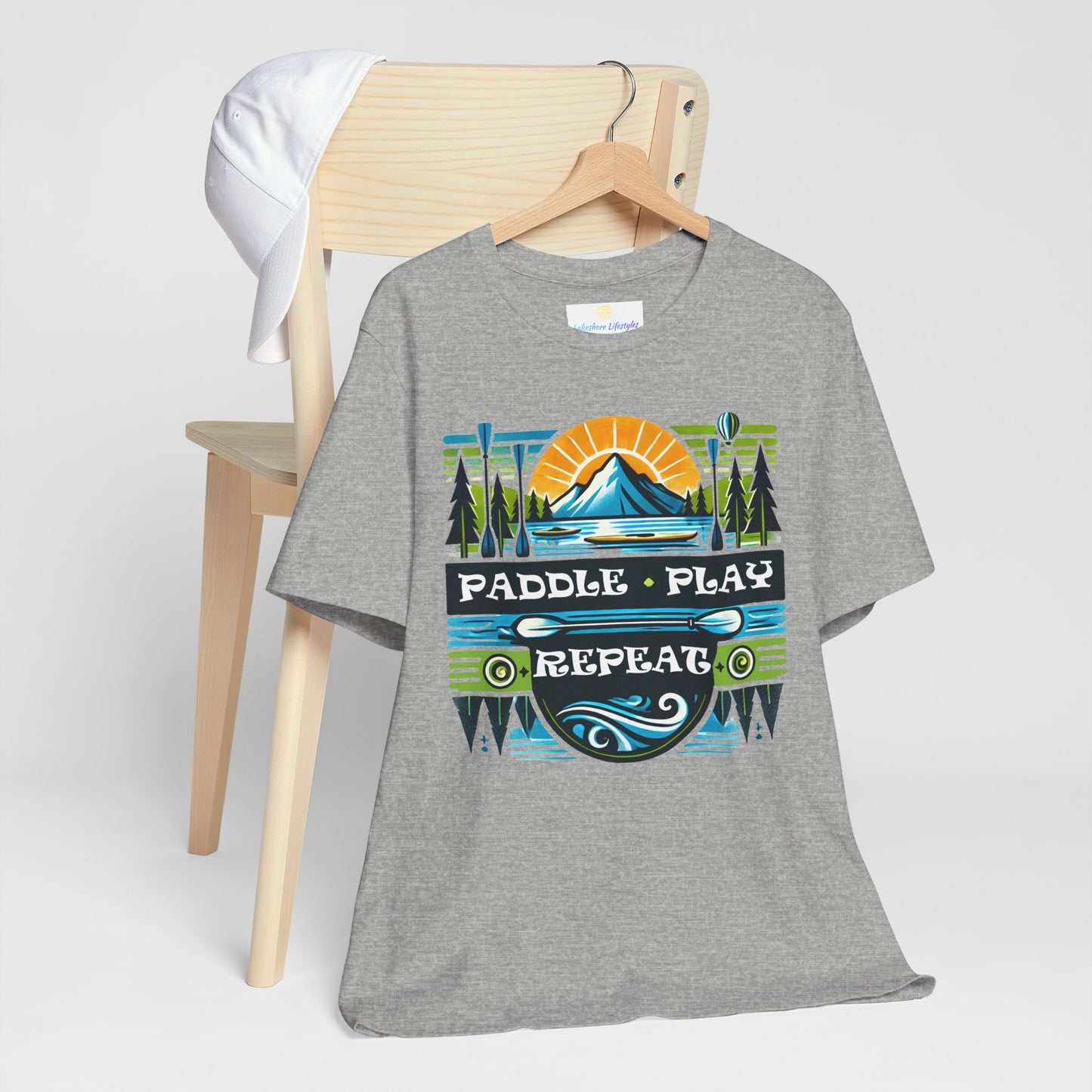 Paddle, Play, Repeat Short Sleeve Tee