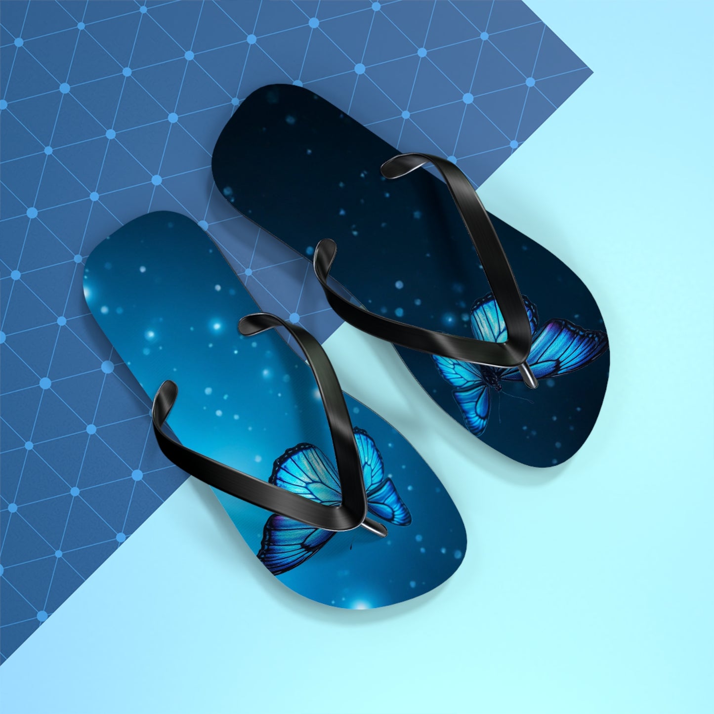 Mystical Butterfly Flip Flops