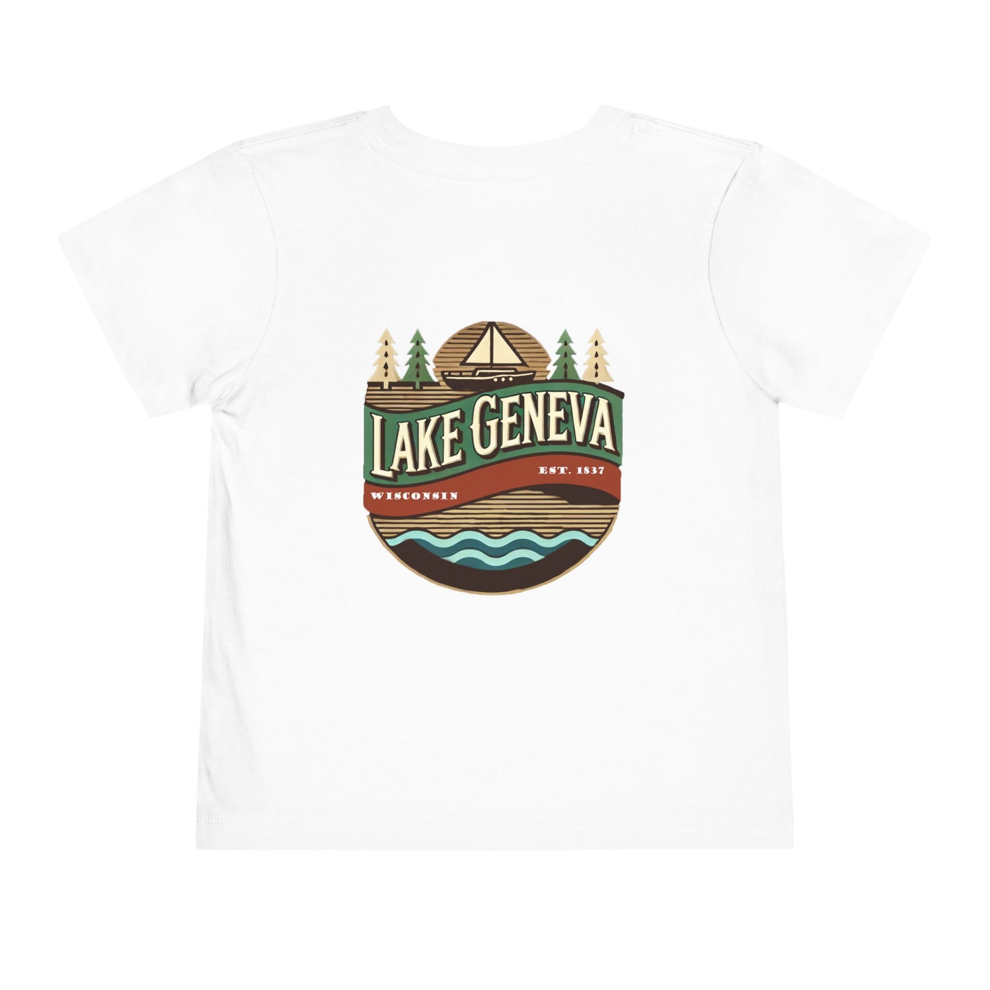 Retro Lake Geneva Unisex Toddler Short Sleeve Tee