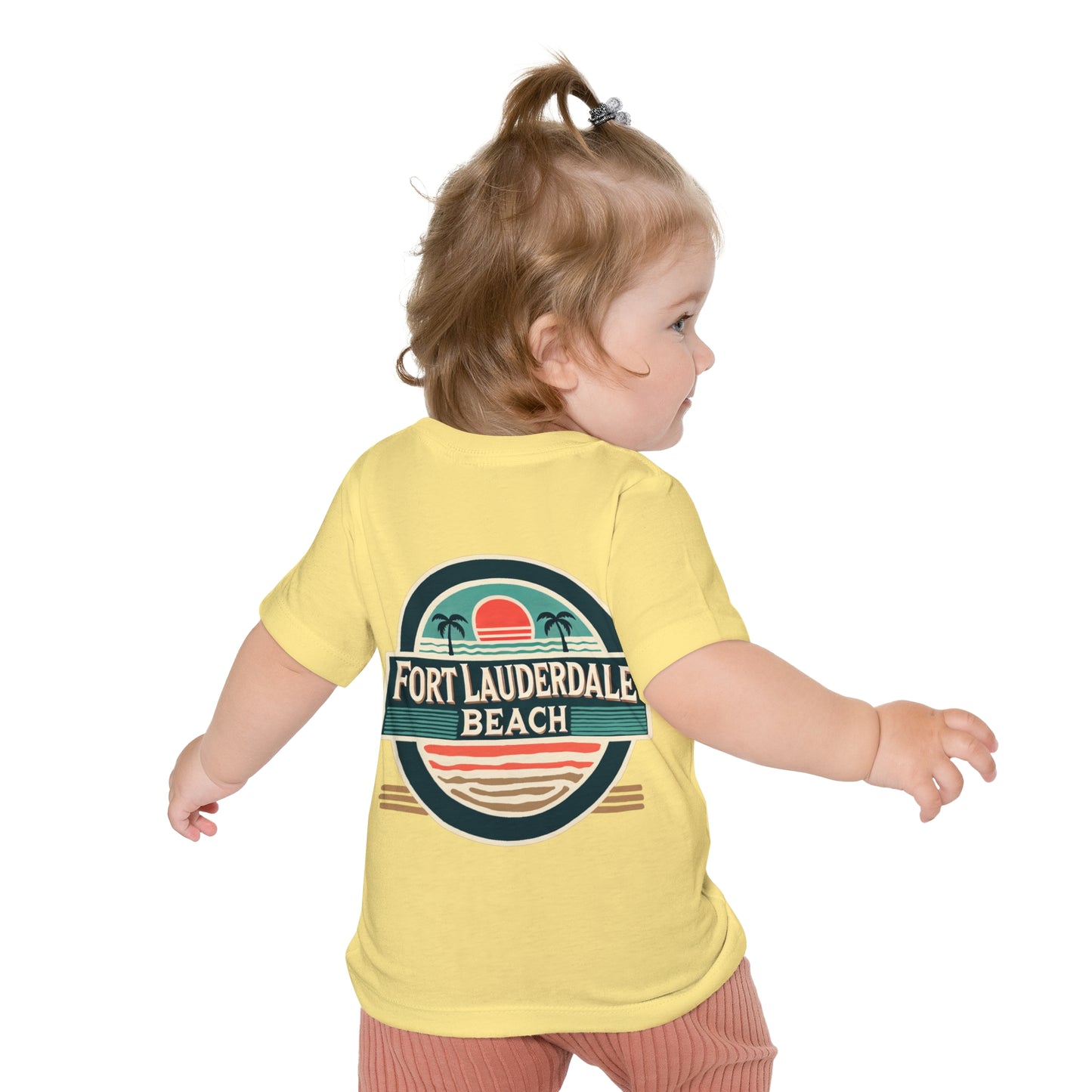 Vintage Fort Lauderdale Unisex Baby Short Sleeve T-Shirt