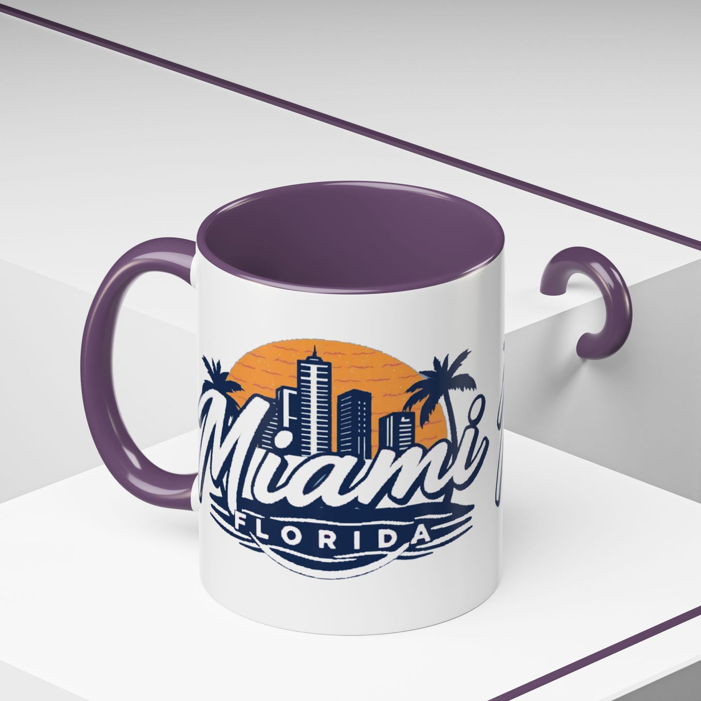 Retro Miami Accent Coffee Mug