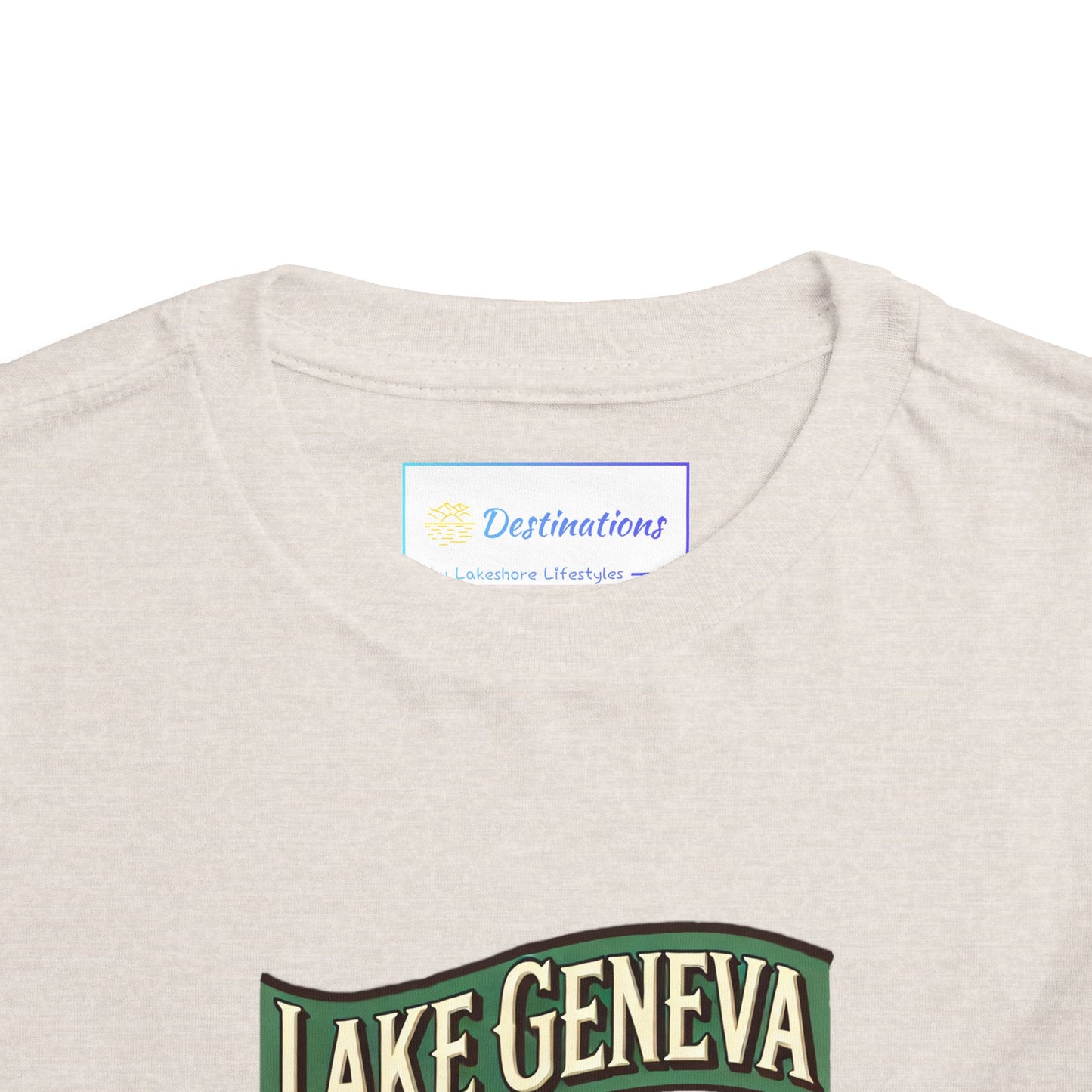 Retro Lake Geneva Unisex Toddler Short Sleeve Tee