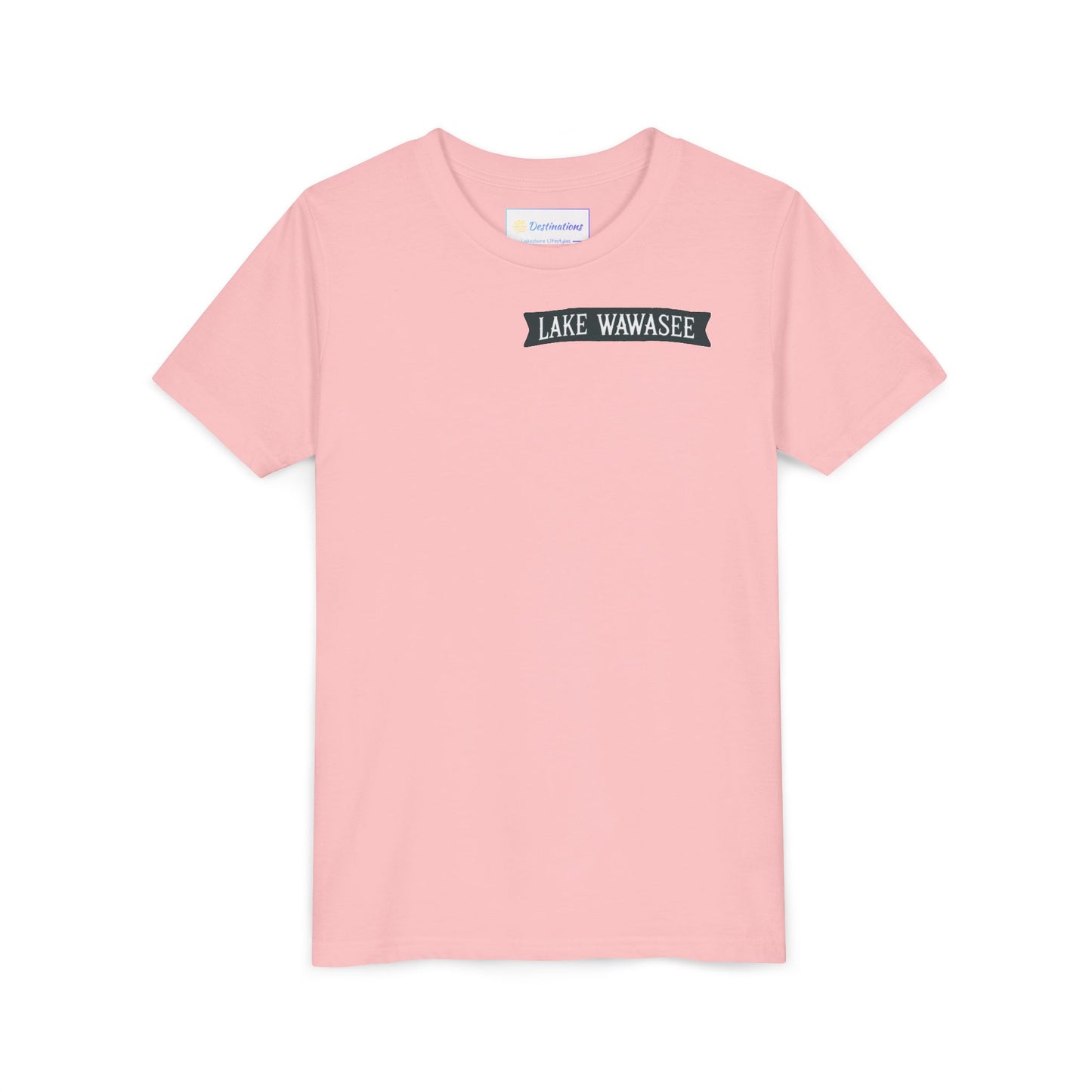 Vintage Lake Wawasee Unisex Youth Short Sleeve Tee