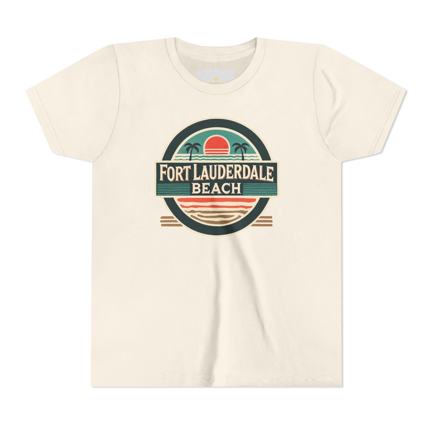 Vintage Fort Lauderdale Unisex Youth Short Sleeve Tee