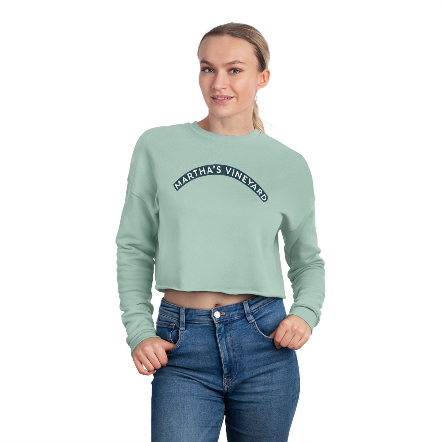Vintage Martha's Vineyard Women's Cropped Sweatshirt