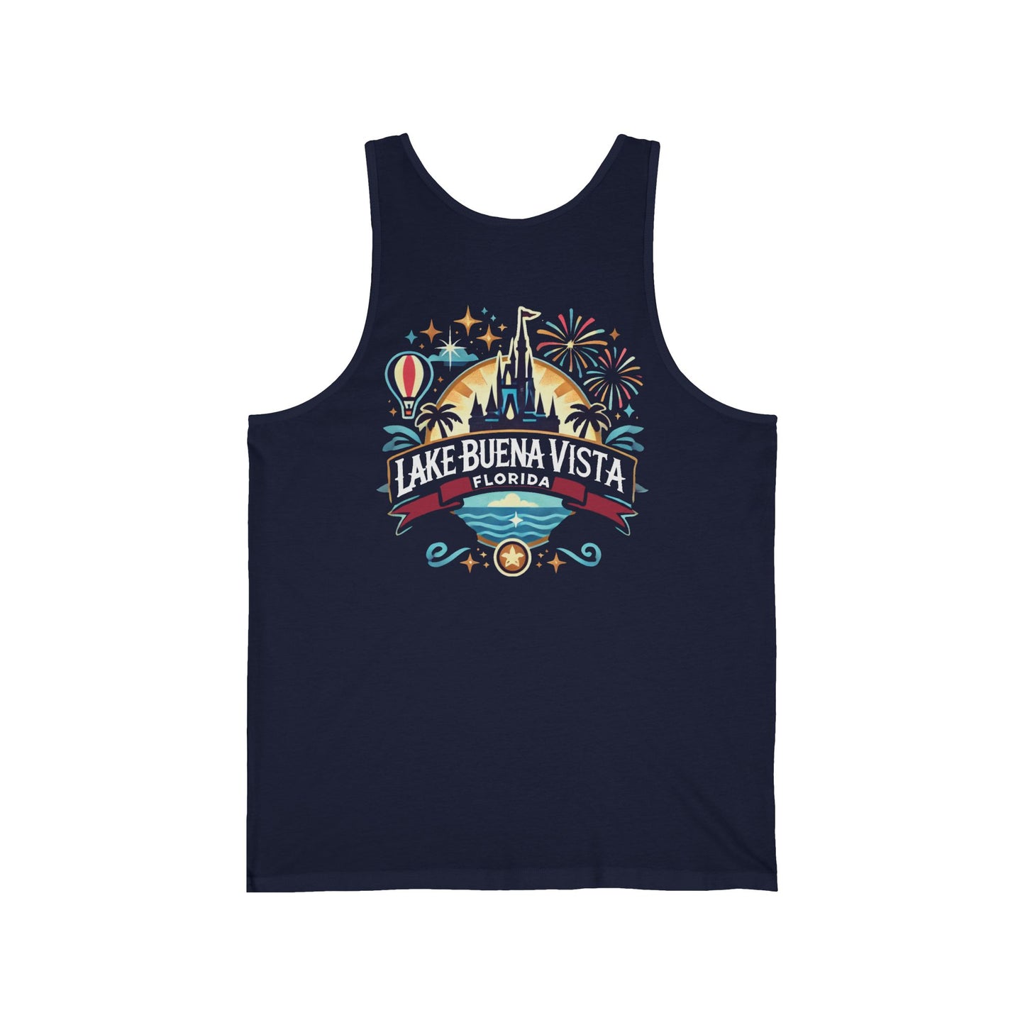 Adventurous Lake Buena Vista Unisex Jersey Tank