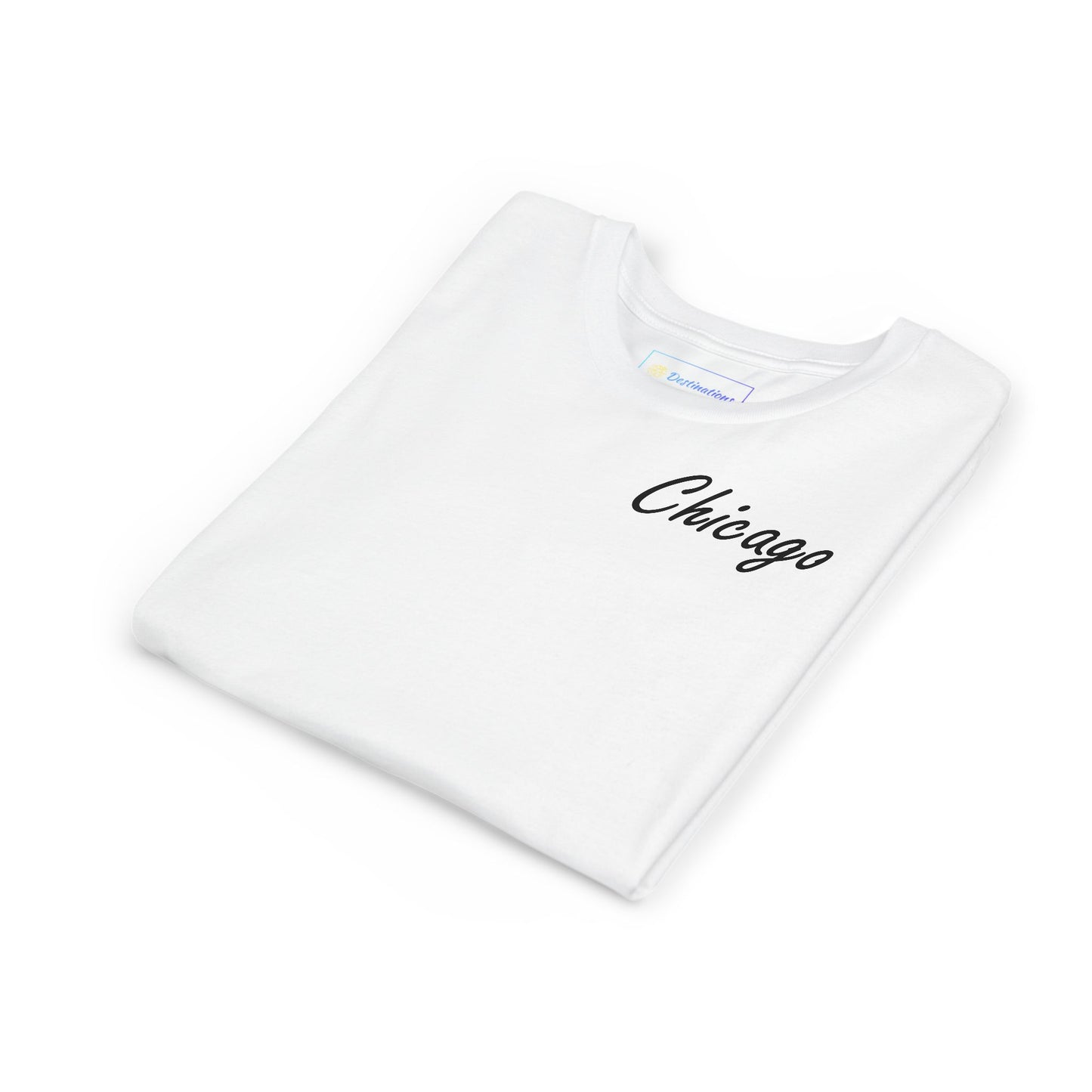 Elegant Chicago Skyline Unisex Youth Short Sleeve Tee