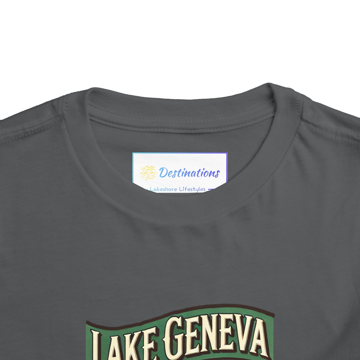 Retro Lake Geneva Unisex Toddler Short Sleeve Tee