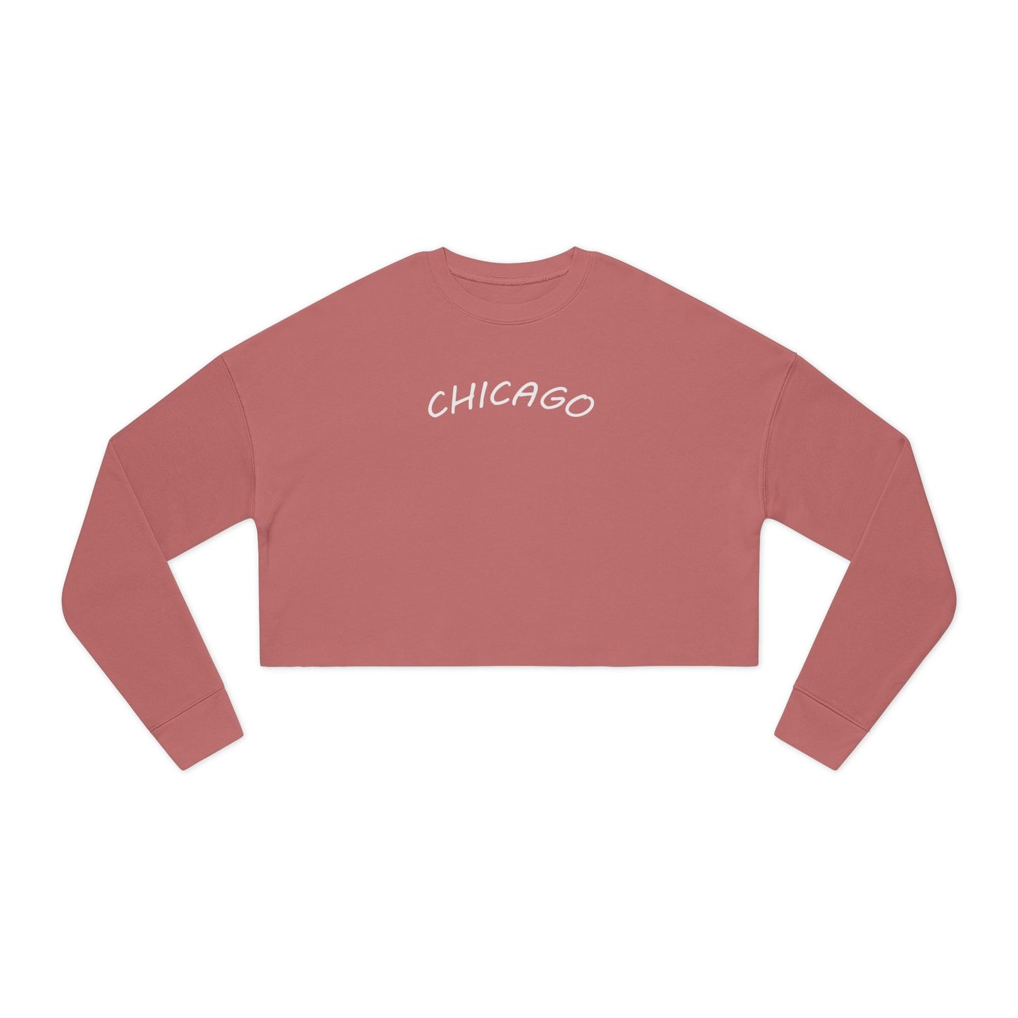 Retro Chicago Sunset Women's Cropped Sweatshirt
