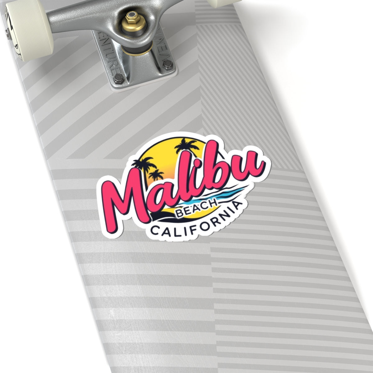 Retro Malibu Kiss-Cut Sticker