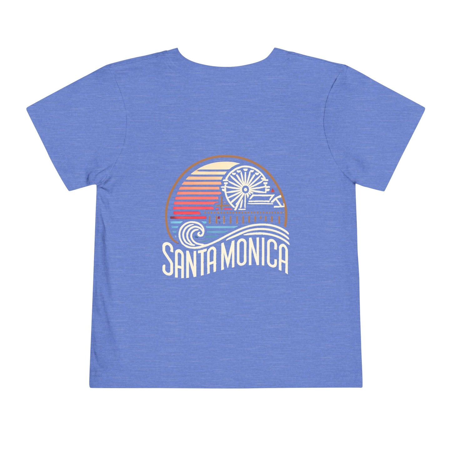 Vibrant Santa Monica Unisex Toddler Short Sleeve Tee