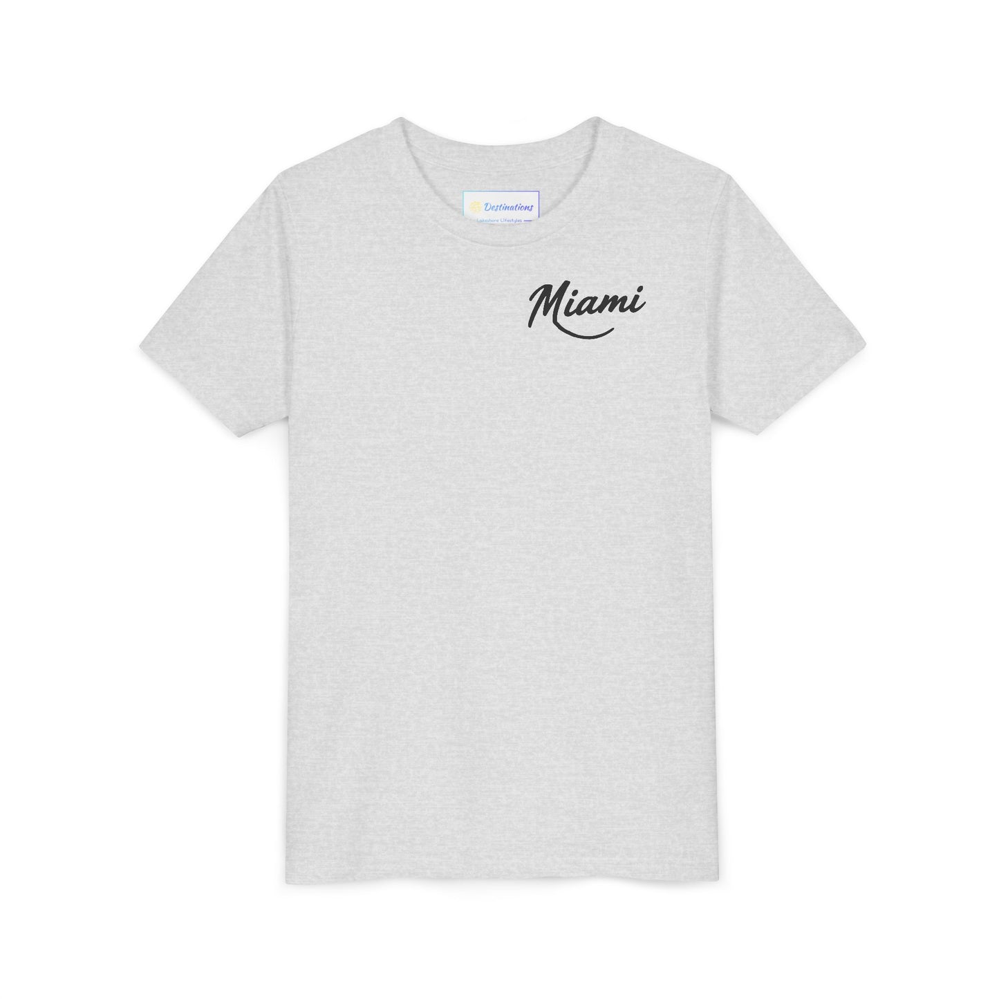 Retro Miami Unisex Youth Short Sleeve Tee