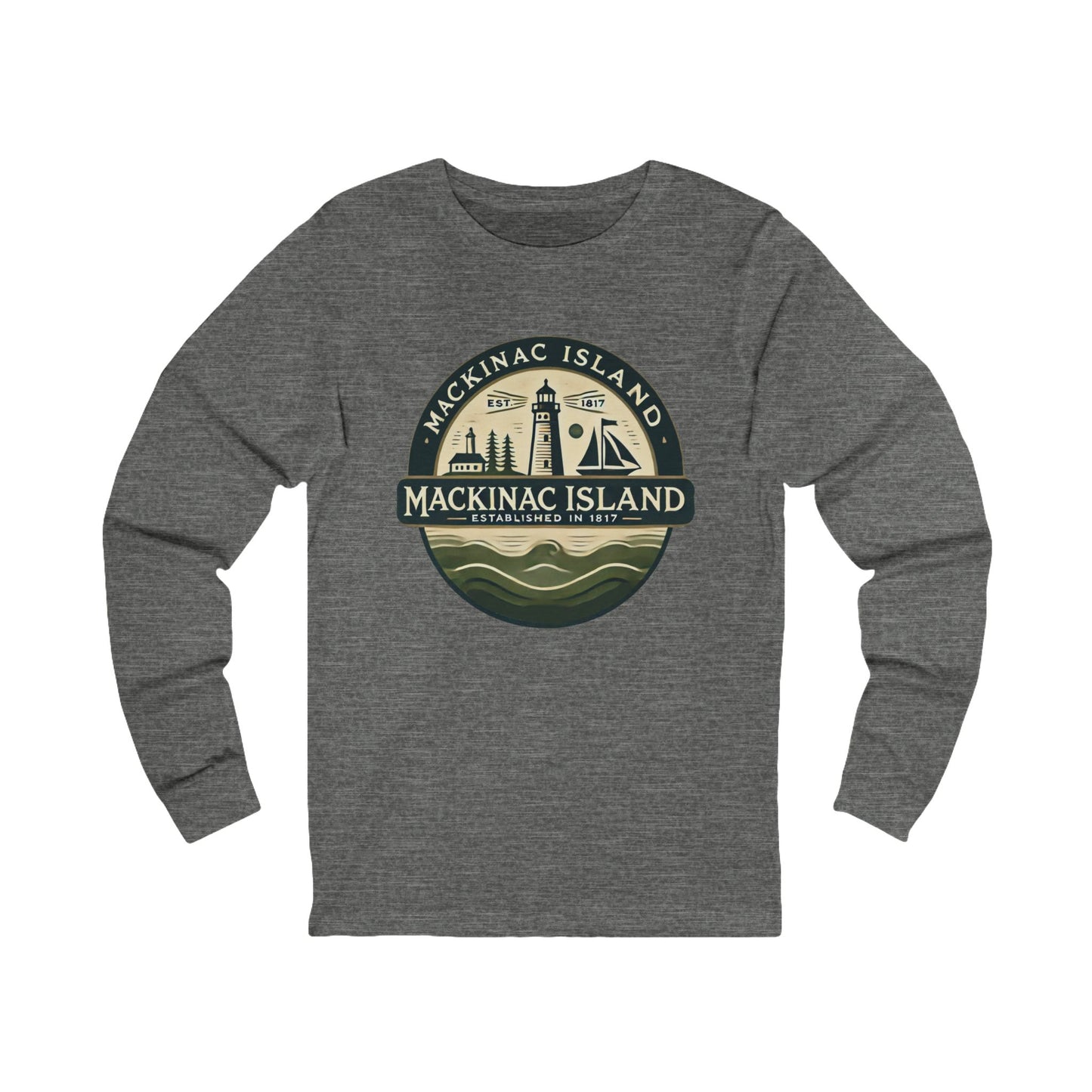 Vintage Mackinac Island Unisex Jersey Long Sleeve Tee
