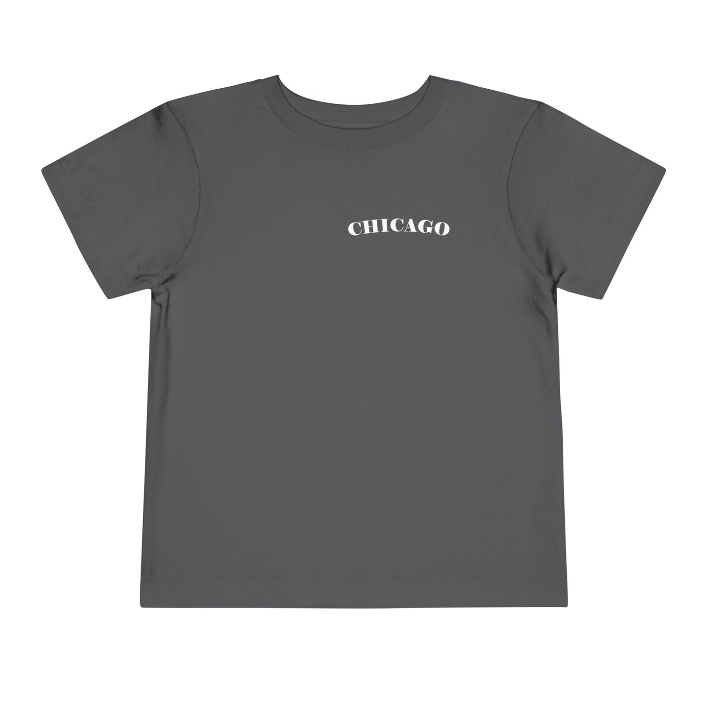 Mystery Noir Chicago Skyline Sunset Unisex Toddler Short Sleeve Tee