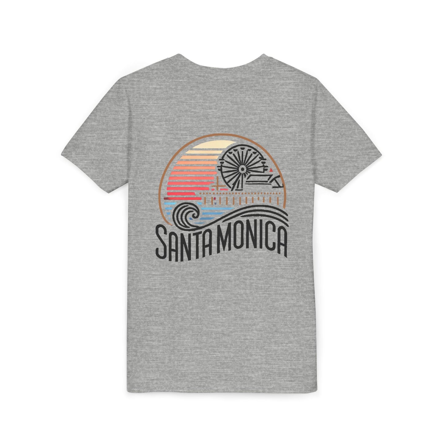 Vibrant Santa Monica Youth Short Sleeve Tee