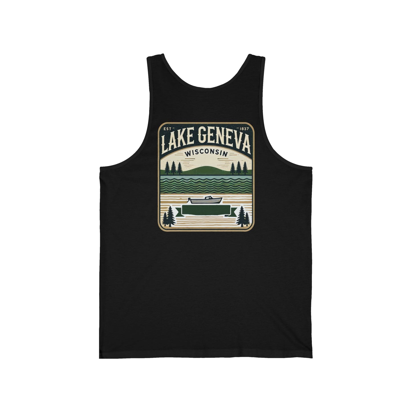 Vintage Lake Geneva Unisex Jersey Tank