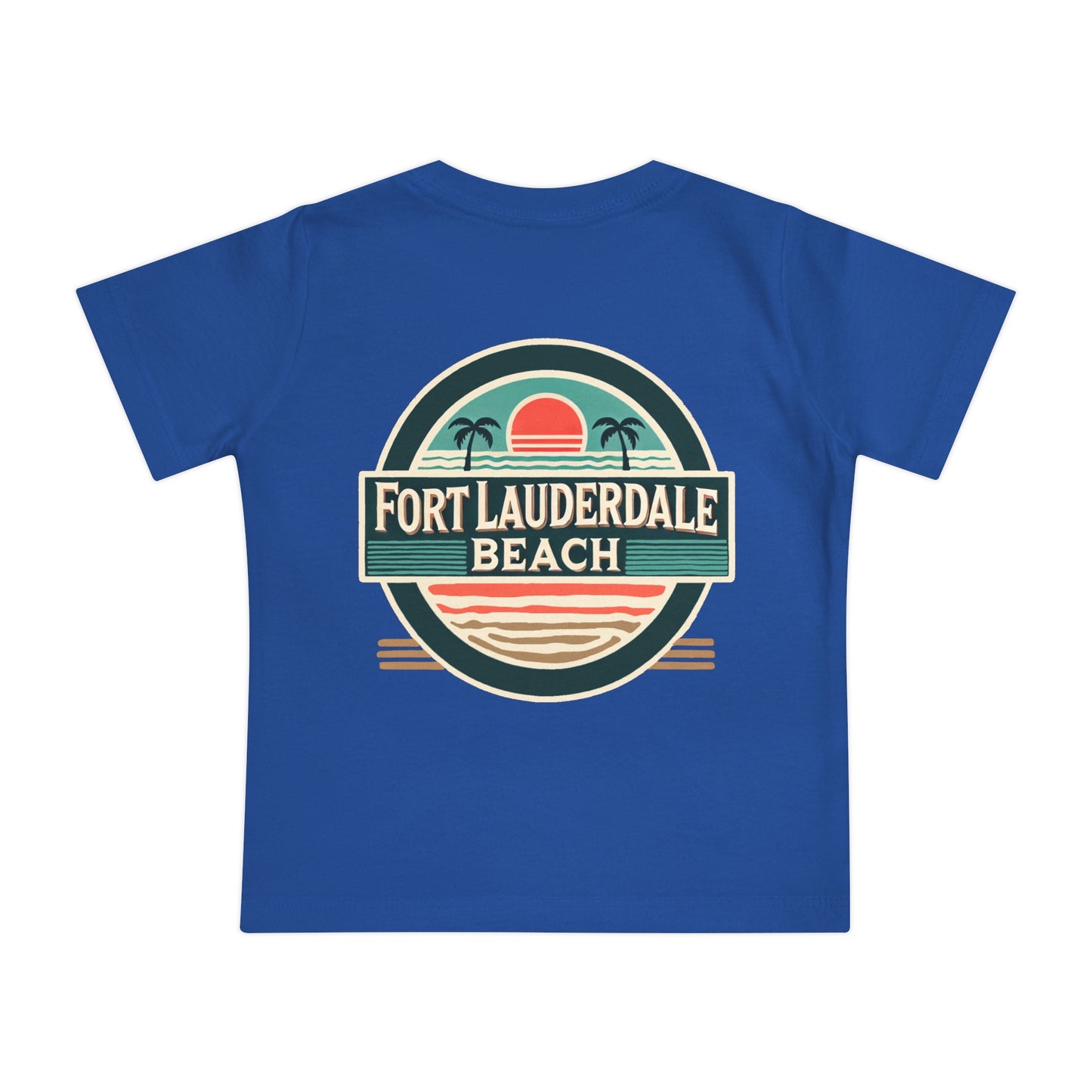 Vintage Fort Lauderdale Unisex Baby Short Sleeve T-Shirt