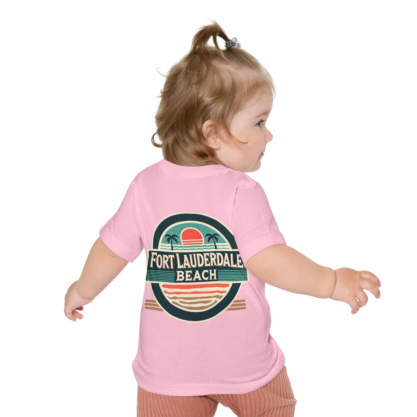 Vintage Fort Lauderdale Unisex Baby Short Sleeve T-Shirt