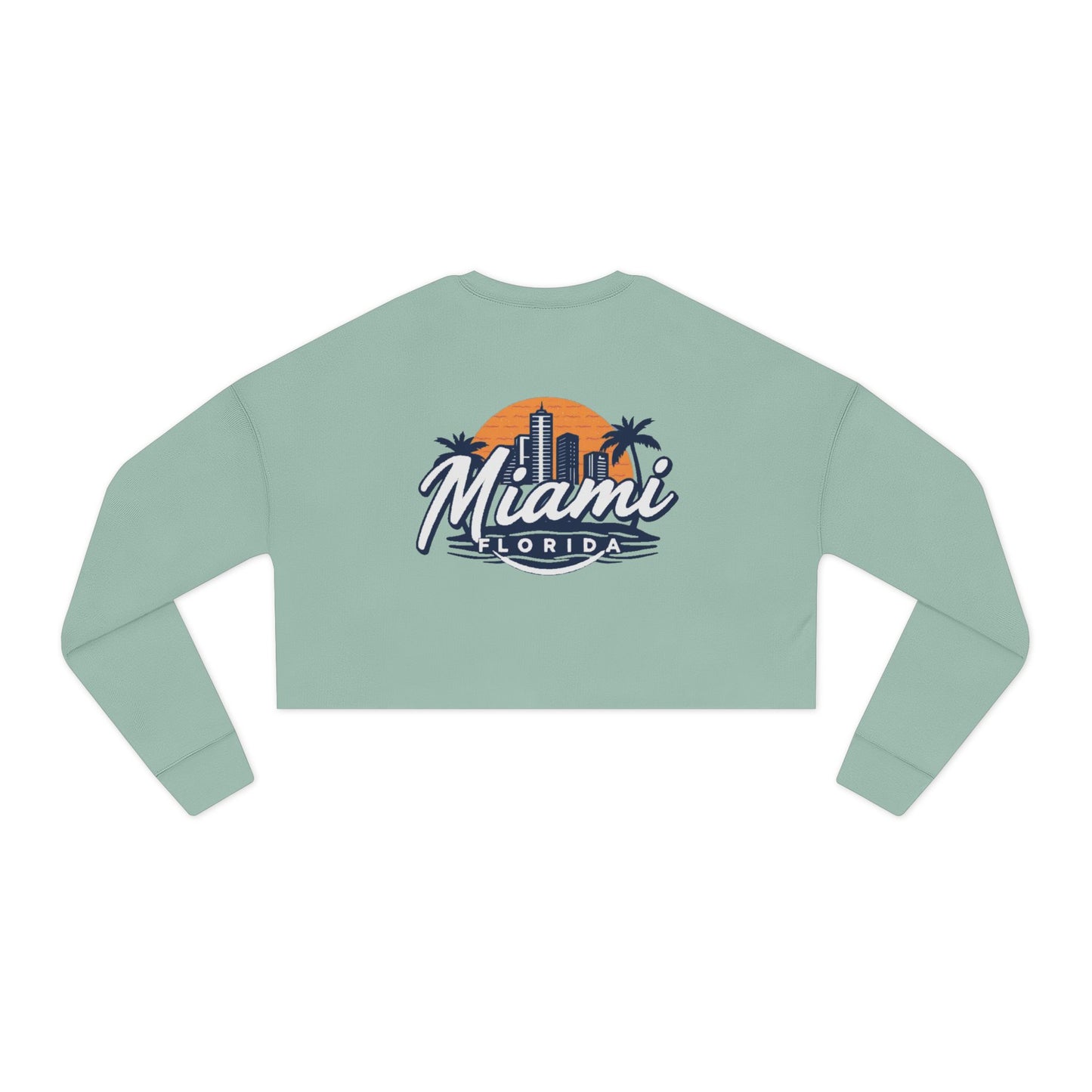 Retro Miami Women's Cropped Sweatshirt