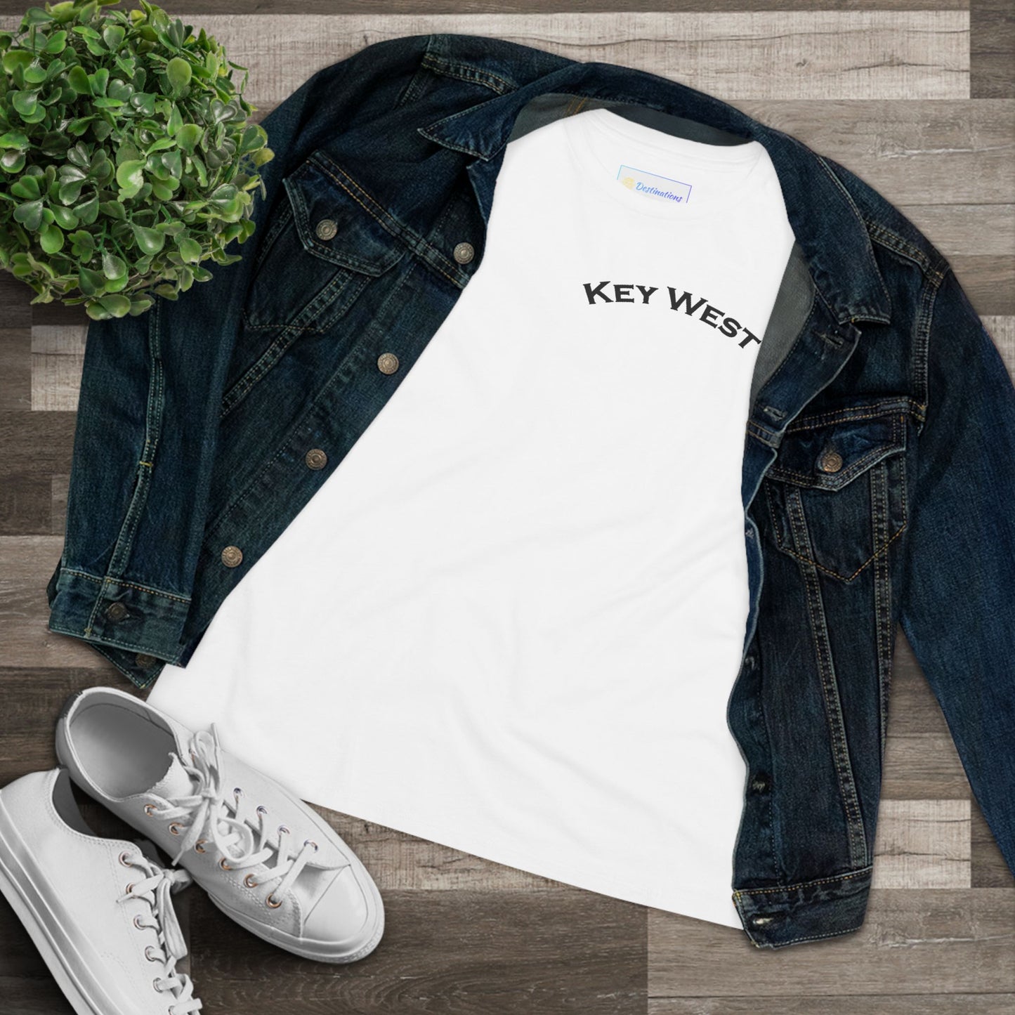 Vibrant Key West Women's Cotton Tee