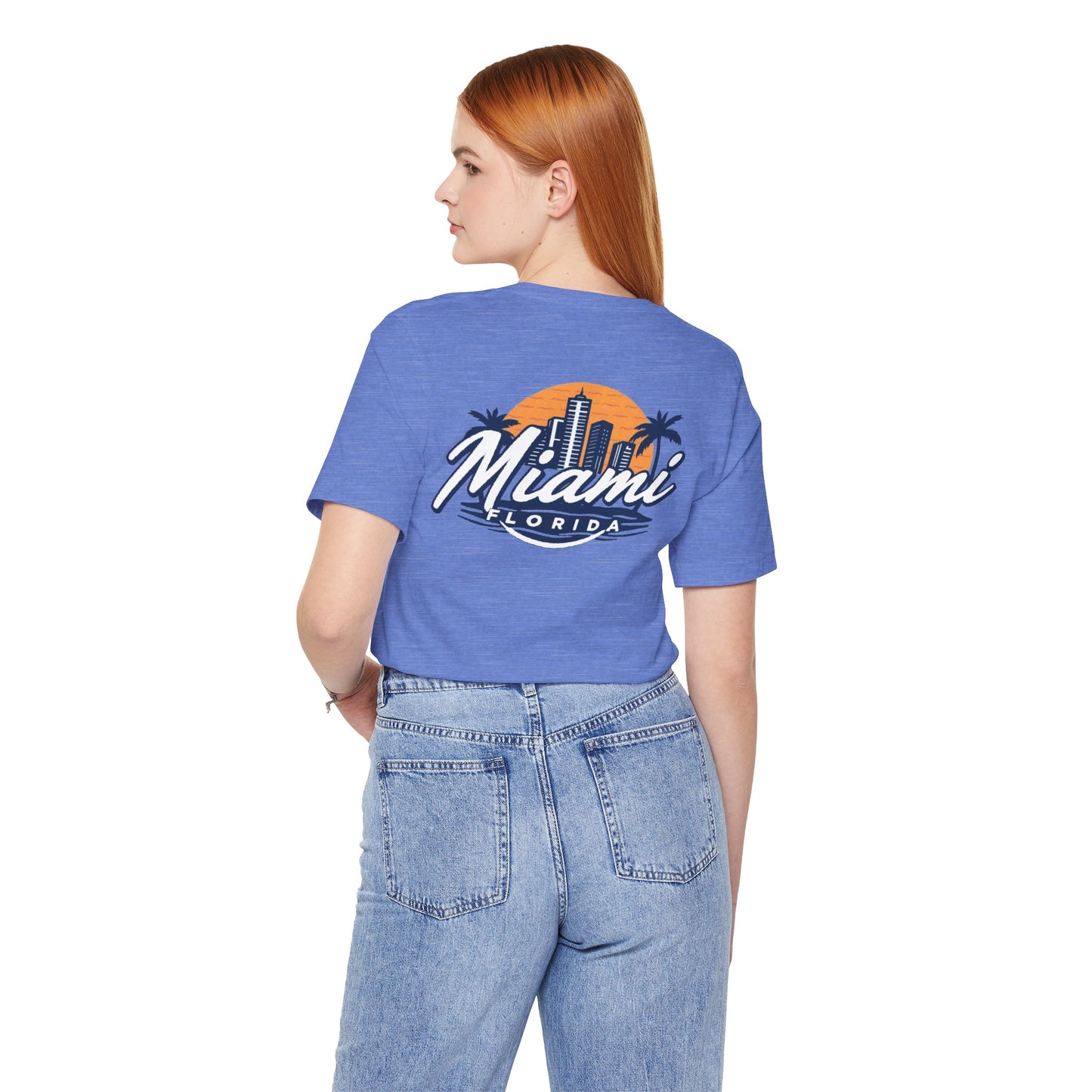 Retro Miami Unisex Jersey Short Sleeve Tee