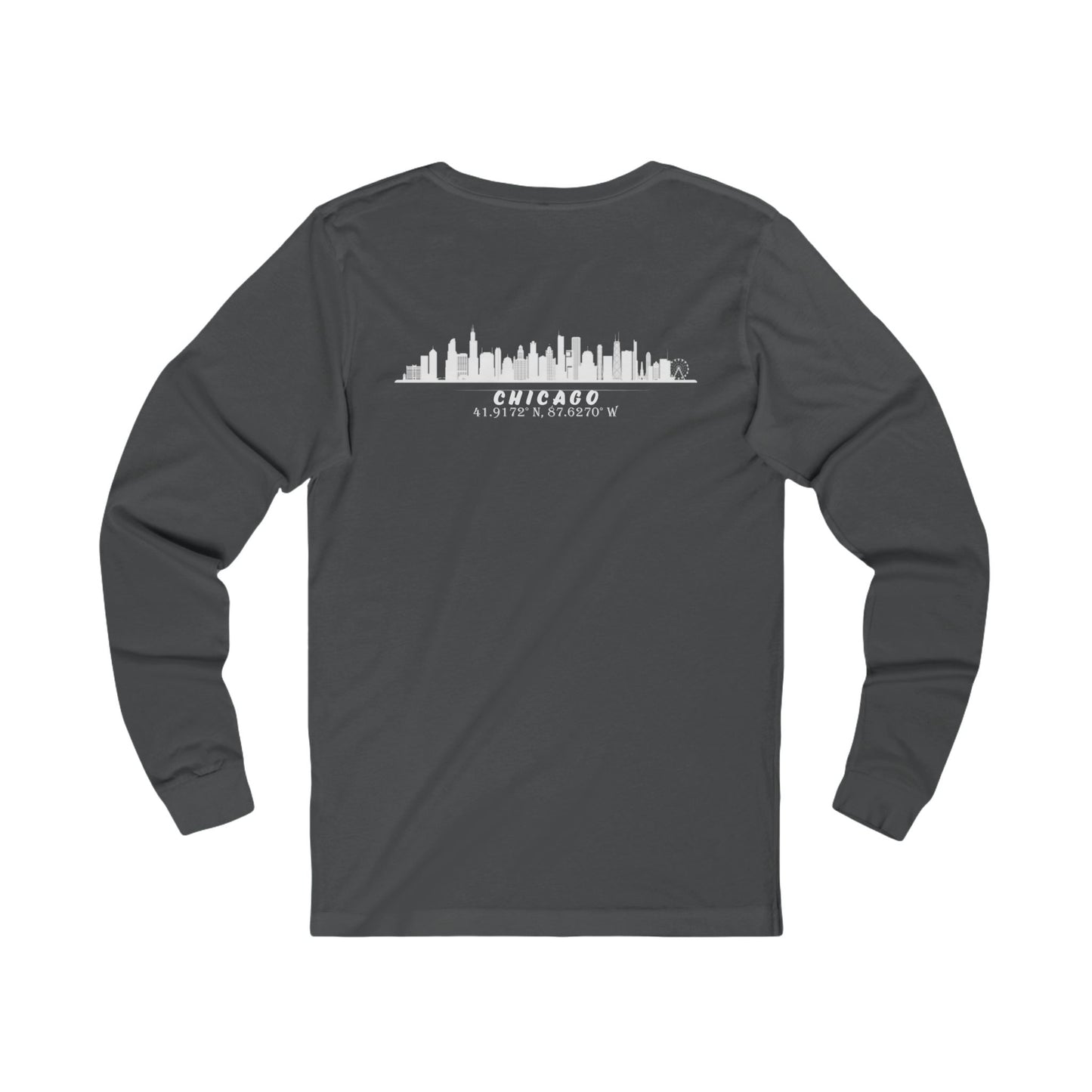 Latitudes Chicago Skyline Unisex Jersey Long Sleeve Tee