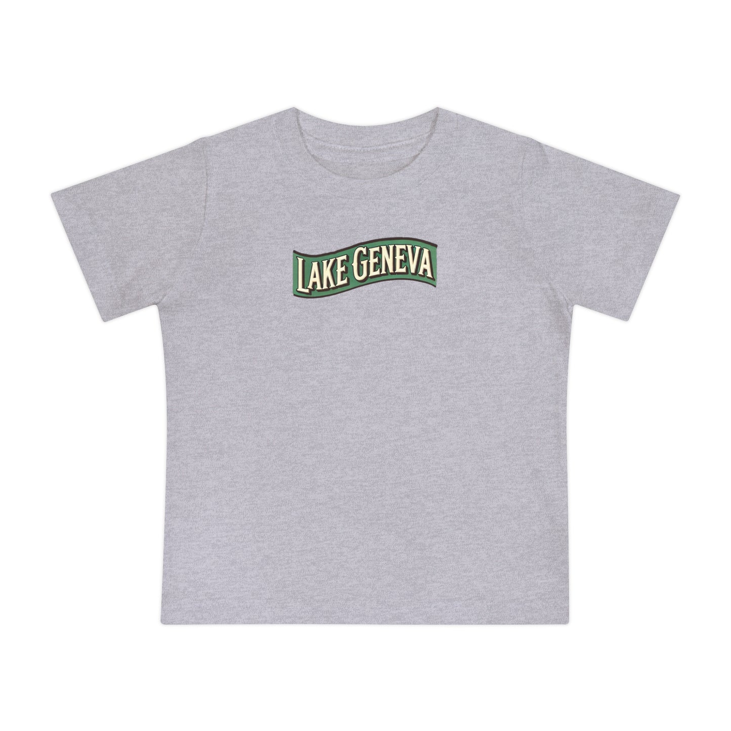 Retro Lake Geneva Unisex Baby Short Sleeve T-Shirt