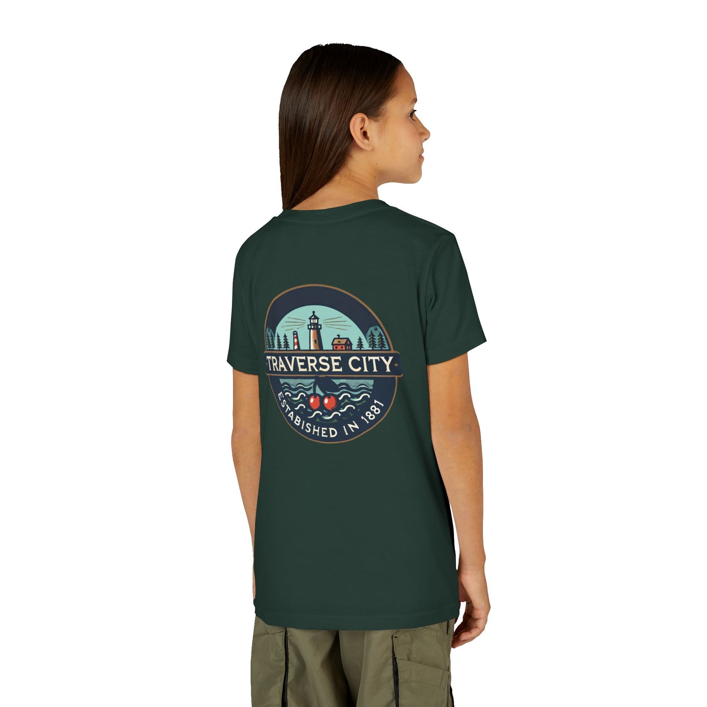 Vintage Traverse City Unisex Youth Short Sleeve Tee