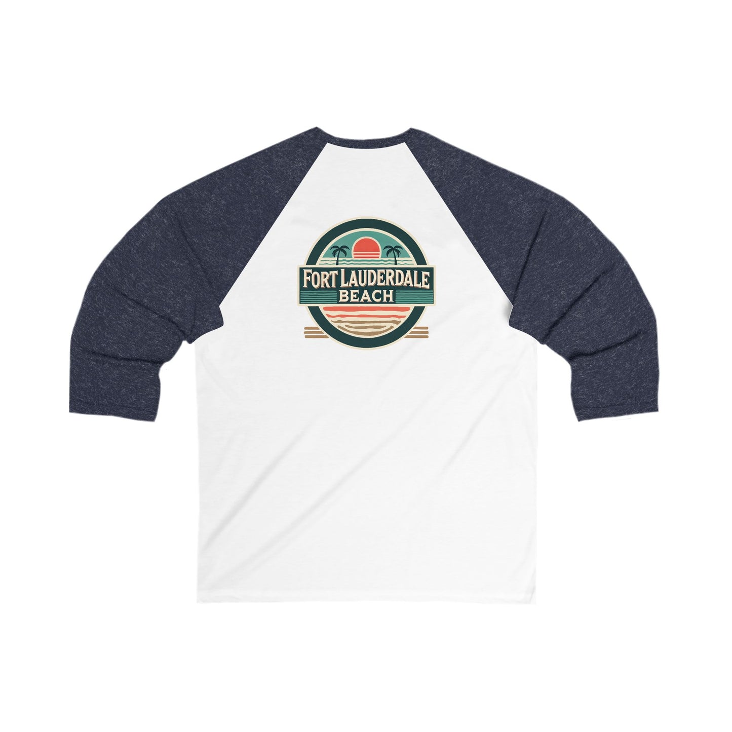 Vintage Fort Lauderdale Men's 3/4 Sleeve Baseball Tee