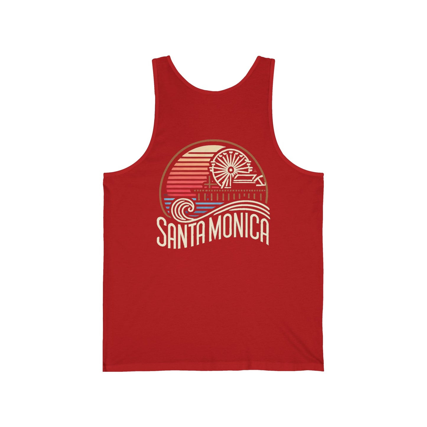 Vibrant Santa Monica Unisex Jersey Tank