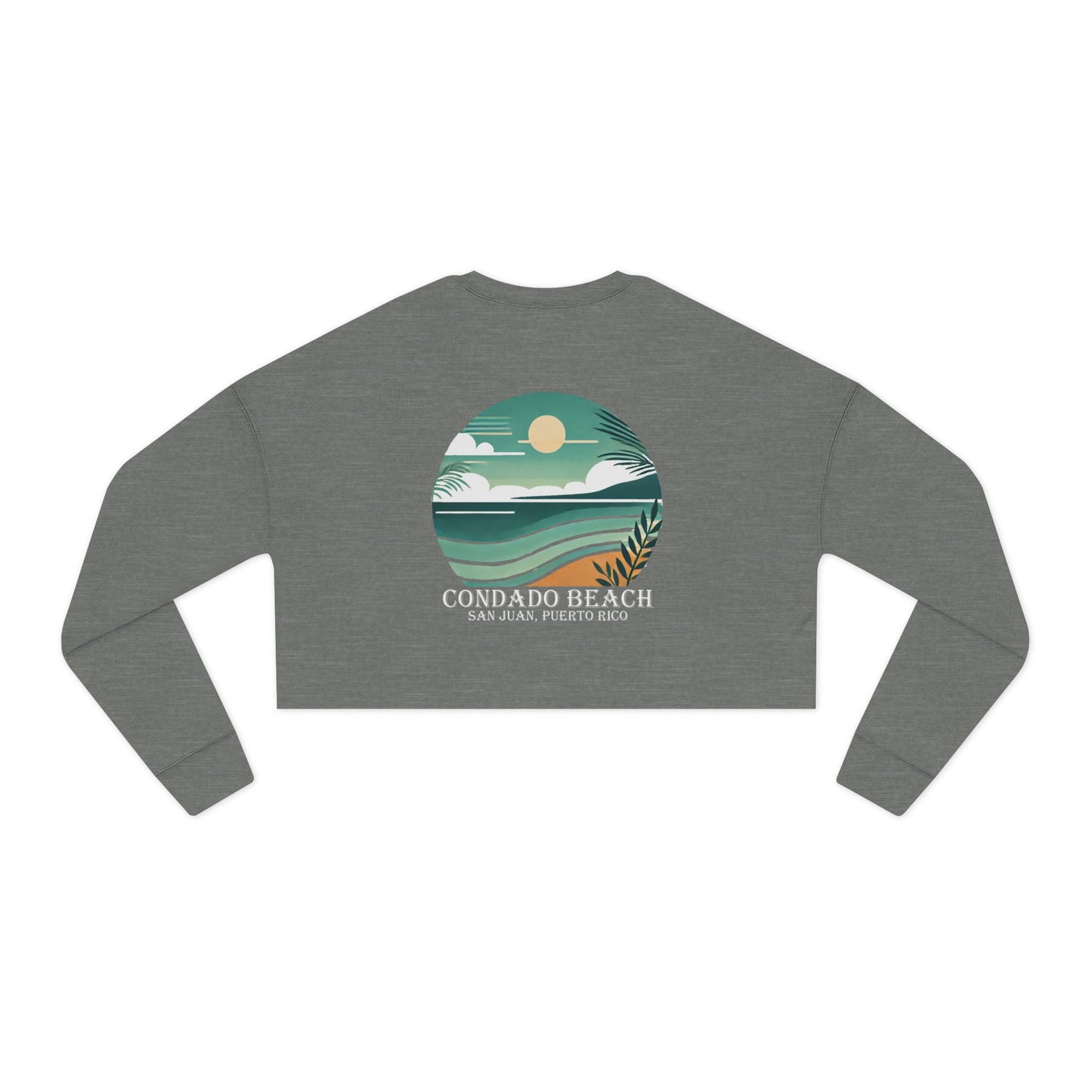 Coastal Vibes Condado Beach Women's Cropped Sweatshirt