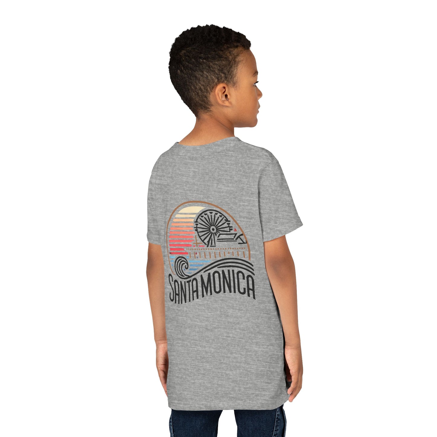 Vibrant Santa Monica Youth Short Sleeve Tee